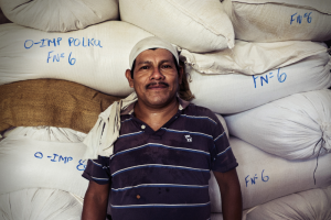 happy coffee farmer in Nicaragua